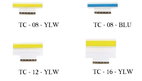 SMT Double Sticky Splice Tape TC 8mm,12mm,16mm,24mm,yellow/blue/black color with Clip