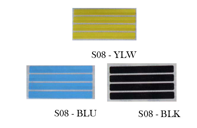 Smt single splice tape 8mm with three colors yellow,blue,black